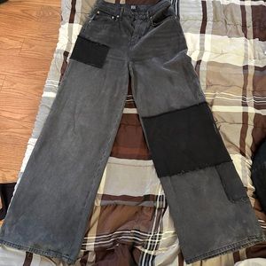 BDG Puddle Patchwork Black Denim Jeans
